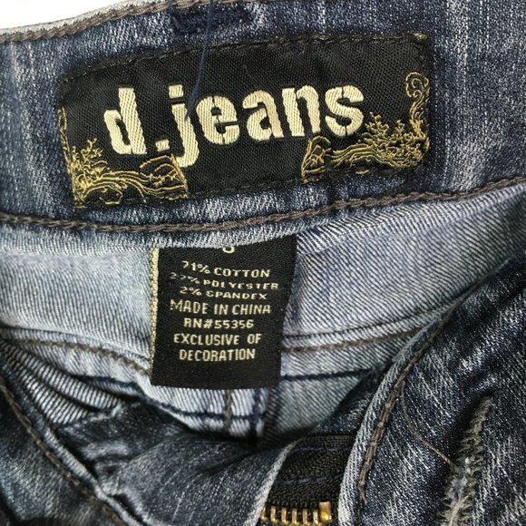 d. jeans Women's Blue Denim Jeans No Front pockets - Picture 3 of 6